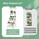 4-Tier Hanging Plant Stand with Hanging Bar by LJGDeals