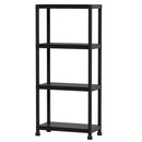 4-Tier Heavy-Duty Plastic Storage Shelves Freestanding Garage Shelving Unit by LJGDeals