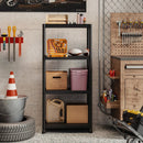 4-Tier Heavy-Duty Plastic Storage Shelves Freestanding Garage Shelving Unit by LJGDeals