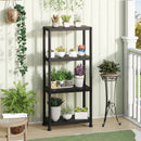 4-Tier Heavy-Duty Plastic Storage Shelves Freestanding Garage Shelving Unit by LJGDeals