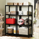 4-Tier Heavy-Duty Plastic Storage Shelves Freestanding Garage Shelving Unit by LJGDeals