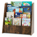 4-Tier Kids Bookshelf with Deep Compartments for Bedroom by LJGDeals