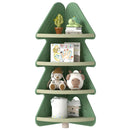 4-Tier Kids Corner Bookshelf Baby Display Shelf for Kids Room-Green by LJGDeals