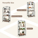 4-Tier Industrial Kitchen Baker's Rack with Open Shelves and X-Bar by LJGDeals