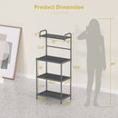 4-Tier Baker’s Rack Stand Shelves Kitchen Storage Rack Organizer