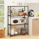 4-Tier Metal Storage Shelving Unit with V-Shaped Wire Rack and 1000 LBS Capacity-Black by LJGDeals