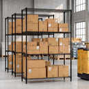 4-Tier Metal Storage Shelving Unit with V-Shaped Wire Rack-Black by LJGDeals