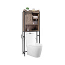 4-Tier Multifunctional Toilet Sorage Cabinet with Adjustable Shelf and Sliding Barn Door by LJGDeals