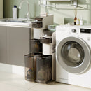 5-Tier Narrow Bathroom Storage Cabinet with Drawers and Tissue Box