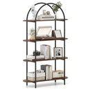 4-Tier Open Bookcase with Sturdy Metal Frame for Living Room by LJGDeals