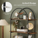 4-Tier Open Bookcase with Sturdy Metal Frame for Living Room by LJGDeals