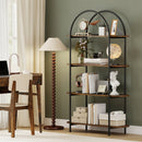 4-Tier Open Bookcase with Sturdy Metal Frame for Living Room