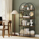 4-Tier Open Bookcase with Sturdy Metal Frame for Living Room by LJGDeals