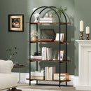 4-Tier Open Bookcase with Sturdy Metal Frame for Living Room by LJGDeals