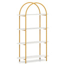 4-Tier Open Bookcase with Sturdy Metal Frame for Living Room by LJGDeals