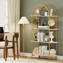 4-Tier Open Bookcase with Sturdy Metal Frame for Living Room by LJGDeals