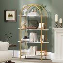 4-Tier Open Bookcase with Sturdy Metal Frame for Living Room by LJGDeals