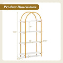 4-Tier Open Bookcase with Sturdy Metal Frame for Living Room by LJGDeals