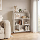 4-Tier Open Bookcase with Anti-Tipping Kits - White by DirectDeals