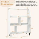 4-Tier Open Bookcase with Anti-Tipping Kits - White by DirectDeals