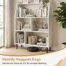 4-Tier Open Bookcase with Anti-Tipping Kits - White by LJGDeals