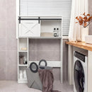 4-Tier Over The Toilet Storage Cabinet with Sliding Barn Door and Storage Shelves by LJGDeals