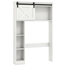 4-Tier Over The Toilet Storage Cabinet with Sliding Barn Door and Storage Shelves by LJGDeals