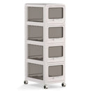 Rolling Storage Cart with Drawers and Lockable Wheels by LJGDeals