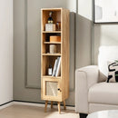4 Tiers Rattan Storage Cabinet with Slim Design by LJGDeals