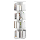 4-Tier Rotating Bookshelf 360¬∞ Display Rack with Dividers and Anti-falling Baffles by LJGDeals