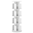 4-Tier Rotating Bookshelf 360¬∞ Display Rack with Dividers and Anti-falling Baffles by LJGDeals