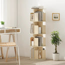 4-Tier Rotating Bookshelf 360¬∞ Display Rack with Dividers and Anti-falling Baffles by LJGDeals