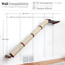 Slanted Cat Scratcher for Wall