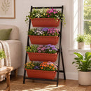 4-Tier Vertical Raised Garden Bed with Drainage Holes by LJGDeals