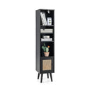 4 Tiers Rattan Storage Cabinet with Slim Design by LJGDeals