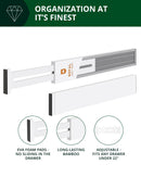 Drawer Dividers 22”, White