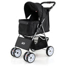 4 Wheel Pet Stroller for Small Dogs Cats up to 33 LBS by LJGDeals