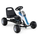 4-Wheel Ride On Toy Pedal Go Kart for Kids with Steering Wheel and Safe Handbrake by LJGDeals