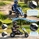 4-Wheel Ride On Toy Pedal Go Kart for Kids with Steering Wheel and Safe Handbrake by LJGDeals