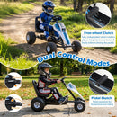 4-Wheel Ride On Toy Pedal Go Kart for Kids with Steering Wheel and Safe Handbrake