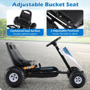 4-Wheel Ride On Toy Pedal Go Kart for Kids with Steering Wheel and Safe Handbrake by LJGDeals