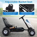 4-Wheel Ride On Toy Pedal Go Kart for Kids with Steering Wheel and Safe Handbrake
