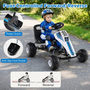 4-Wheel Ride On Toy Pedal Go Kart for Kids with Steering Wheel and Safe Handbrake by LJGDeals
