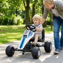 4-Wheel Ride On Toy Pedal Go Kart for Kids with Steering Wheel and Safe Handbrake by LJGDeals