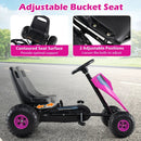4-Wheel Ride On Toy Pedal Go Kart for Kids with Steering Wheel and Safe Handbrake by LJGDeals