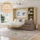 Wall Bed with Extended Sofa