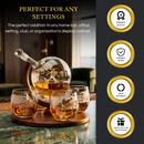 Helicopter Whiskey Decanter Gift Set