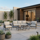 Axis Woven Rope Outdoor Sectional Set, 7-Piece