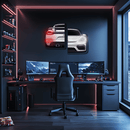 Car light up sign, Car neon light sign, Car wall art lighted, Car led wall decor, Car led sign, Garage neon sign, Neon painting art For Man - UvCar33