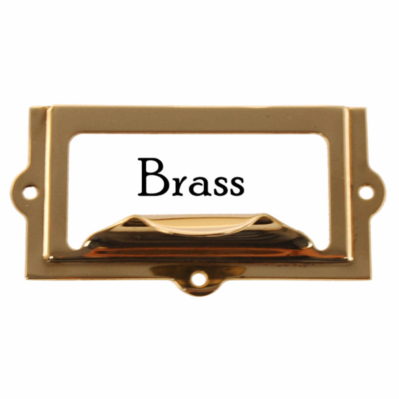 2" File Cabinet Card Holder w/Pull